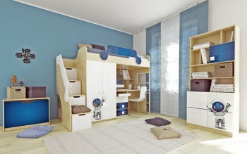 Детская комната Санни (Белый/корпус Клен) в Нерюнгри - neryungri.mebel54.com | фото