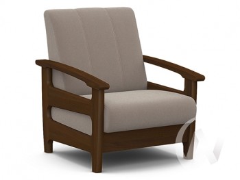Кресло для отдыха Омега (орех лак/CATANIA COCOA) в Нерюнгри - neryungri.mebel54.com | фото