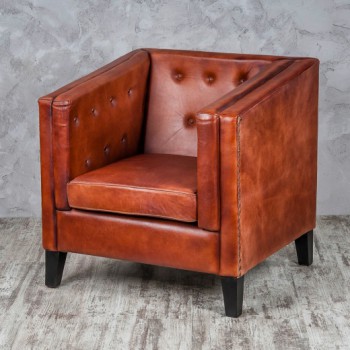 Кресло кожаное Лофт Аристократ (ширина 1100 мм) в Нерюнгри - neryungri.mebel54.com | фото