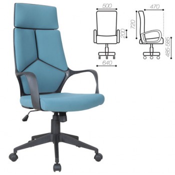 Кресло офисное BRABIX Prime EX-515 (голубая ткань) в Нерюнгри - neryungri.mebel54.com | фото