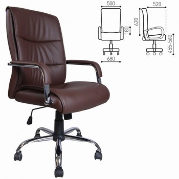 Кресло офисное BRABIX Space EX-508 (коричневый) в Нерюнгри - neryungri.mebel54.com | фото