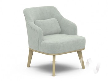Кресло отдыха Комфорт-5 низкая спинка (бесцветный лак/FRESCA BRILLIANT) в Нерюнгри - neryungri.mebel54.com | фото