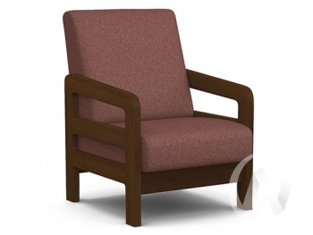 Кресло отдыха Вега-34 (орех лак/UNO BERRY) в Нерюнгри - neryungri.mebel54.com | фото