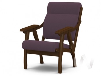 Кресло Вега-10 (орех лак/ULTRA PLUM) в Нерюнгри - neryungri.mebel54.com | фото
