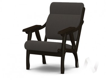 Кресло Вега-10 (венге лак/ULTRA GRAFIT) в Нерюнгри - neryungri.mebel54.com | фото