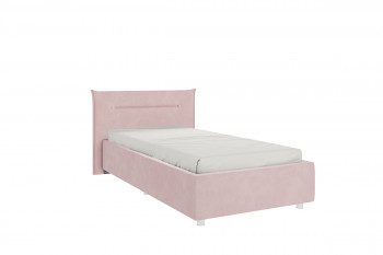 Кровать 0.9 Альба с основанием (Нежно-розовый велюр) в Нерюнгри - neryungri.mebel54.com | фото