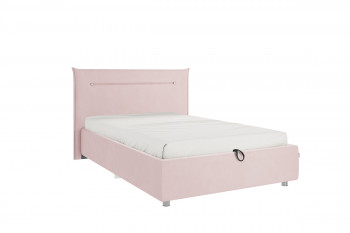 Кровать 1,2 Альба (Нежно-розовый велюр/под-мех) в Нерюнгри - neryungri.mebel54.com | фото