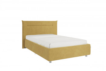 Кровать 1,2 Альба с основанием (Медовый велюр) в Нерюнгри - neryungri.mebel54.com | фото