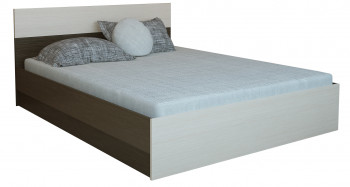 Кровать 1,2м Юнона с настилом (Венге / Дуб) в Нерюнгри - neryungri.mebel54.com | фото