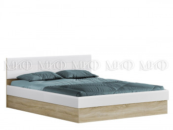 Кровать 1,4 спальня Фортуна (Дуб сонома/белый глянец) в Нерюнгри - neryungri.mebel54.com | фото