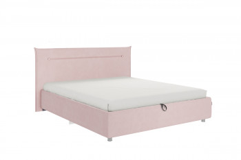Кровать 1,6 Альба (Нежно-розовый велюр/под-мех) в Нерюнгри - neryungri.mebel54.com | фото