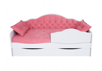 Кровать 170 серии Иллюзия Лайт 1 ящик 89 Розовый (подушки) в Нерюнгри - neryungri.mebel54.com | фото