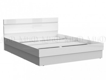 Кровать Челси 1400 (Белый/Белый глянец) в Нерюнгри - neryungri.mebel54.com | фото