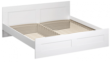 Кровать двухспальная Сириус 1800мм белый в Нерюнгри - neryungri.mebel54.com | фото