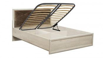 Кровать двуспальная Сохо(бетон пайн белый/под-мех/1644) в Нерюнгри - neryungri.mebel54.com | фото