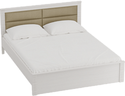 Кровать Элана 1200 с основанием Бодега белая в Нерюнгри - neryungri.mebel54.com | фото