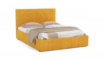 Кровать Гамма ш. 1400 (без основания для хранения) (велюр тенерифе куркума) в Нерюнгри - neryungri.mebel54.com | фото