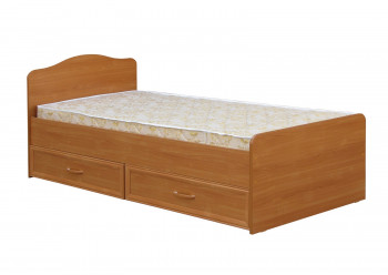 Кровать одинарная с ящиками 800-1 без матраса (круглые спинки) Вишня Оксфорд в Нерюнгри - neryungri.mebel54.com | фото