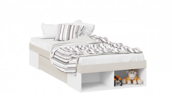 Кровать «Сканди» с ящиком Дуб Гарден/Белый в Нерюнгри - neryungri.mebel54.com | фото
