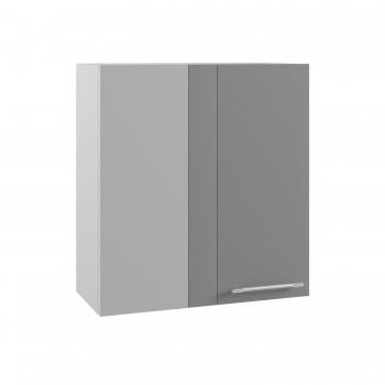 Квадро ПУ 650 шкаф верхний угловой (Железо/корпус Серый) в Нерюнгри - neryungri.mebel54.com | фото