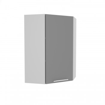 Квадро ВПУ 600 шкаф верхний угловой высокий (Железо/корпус Серый) в Нерюнгри - neryungri.mebel54.com | фото