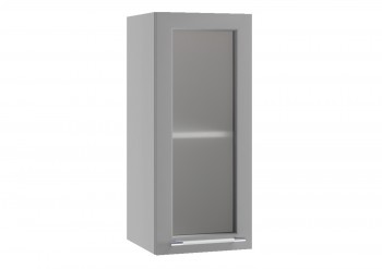 Лофт ПС 300 шкаф верхний со стеклом (Штукатурка серая/корпус Серый) в Нерюнгри - neryungri.mebel54.com | фото