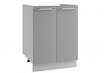 Лофт СМ 600 шкаф нижний мойка (Штукатурка серая/корпус Серый) в Нерюнгри - neryungri.mebel54.com | фото