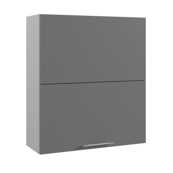 Лофт ВПГПМ 800 Шкаф верхний высокий Blum Aventos (Штукатурка серая/корпус Серый) в Нерюнгри - neryungri.mebel54.com | фото