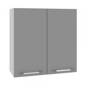 Мелисса П 700 шкаф верхний (Белый скин/корпус Серый) в Нерюнгри - neryungri.mebel54.com | фото