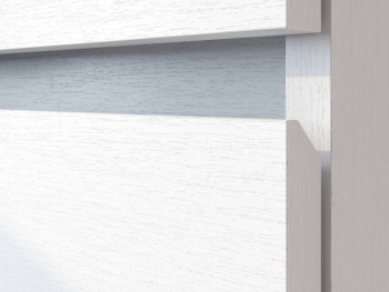 Модульная система "Токио" Комод 4 ящика Белый текстурный / Белый текстурный в Нерюнгри - neryungri.mebel54.com | фото
