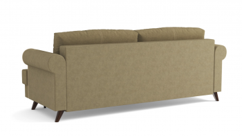 Оливер / диван - кровать 3-х местн. (еврокнижка) (велюр велутто коричневый 23 в Нерюнгри - neryungri.mebel54.com | фото