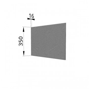 Панель торцевая (для шкафа горизонтального глубокого) ГПГ Лофт (Штукатурка серая) в Нерюнгри - neryungri.mebel54.com | фото