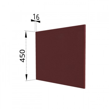 Панель торцевая (для шкафа горизонтального глубокого высокого) ГВПГ Квадро (Красная кожа) в Нерюнгри - neryungri.mebel54.com | фото