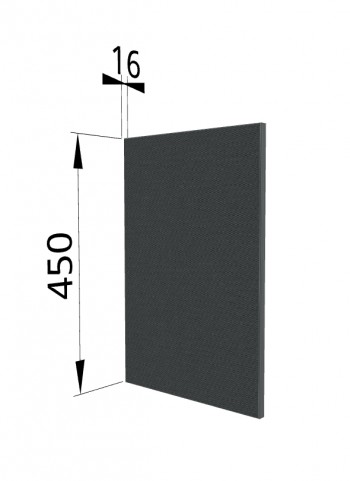 Панель торцевая (для шкафа горизонтального высокого) ВПГ Квадро (Железо) в Нерюнгри - neryungri.mebel54.com | фото