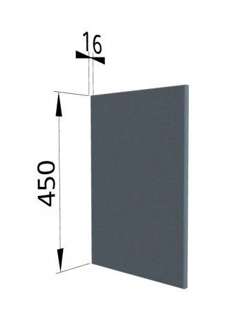 Панель торцевая (для шкафа горизонтального высокого) ВПГ Квадро (Лунный свет) в Нерюнгри - neryungri.mebel54.com | фото