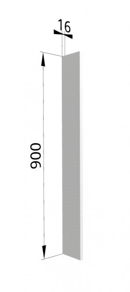 Панель торцевая (для шкафа верхнего торцевого высокого) ВПТ 400 Ройс (Графит софт) в Нерюнгри - neryungri.mebel54.com | фото