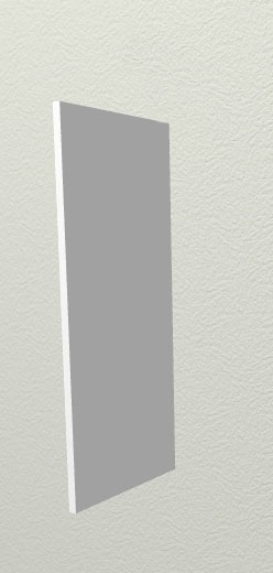 Панель торцевая П Олива (для шкафа верхнего) Ваниль глянец в Нерюнгри - neryungri.mebel54.com | фото