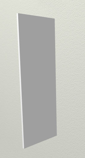 Панель торцевая ВП Олива (для шкафа верхнего высокого) Ваниль глянец в Нерюнгри - neryungri.mebel54.com | фото