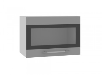 Ройс ГВПГСФ 500 Шкаф верхний горизонтальный (Графит софт/корпус Серый) в Нерюнгри - neryungri.mebel54.com | фото