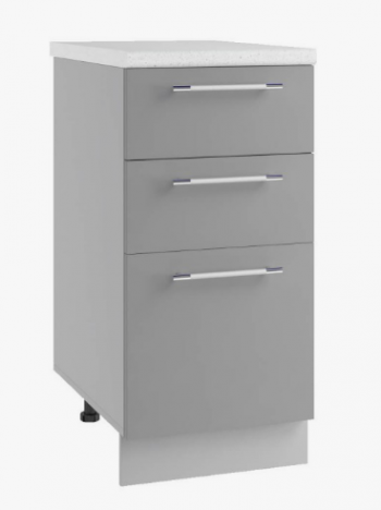 Ройс С2Я 600 Шкаф нижний с ящиком (Графит софт/корпус Серый) в Нерюнгри - neryungri.mebel54.com | фото