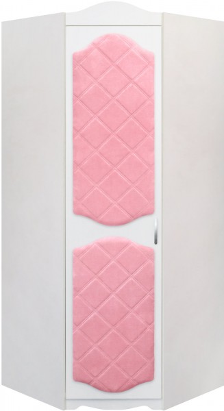 Шкаф угловой Иллюзия 36 Светло-розовый в Нерюнгри - neryungri.mebel54.com | фото