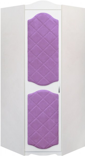 Шкаф угловой Иллюзия 67 Светло-фиолетовый в Нерюнгри - neryungri.mebel54.com | фото