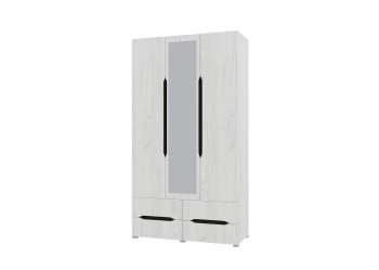 Шкаф 3-х створчатый с ящиками и зеркалом Вега (Прованс) в Нерюнгри - neryungri.mebel54.com | фото