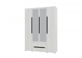 Шкаф 4-х створчатый с ящиками и зеркалами Вега (Прованс) в Нерюнгри - neryungri.mebel54.com | фото