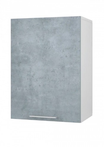 Шкаф 45 с фасадом Лофт (Камень Оленна/Белый) в Нерюнгри - neryungri.mebel54.com | фото