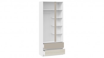 Шкаф для одежды комбинированный «Сканди» Дуб Гарден/Белый/Глиняный серый в Нерюнгри - neryungri.mebel54.com | фото