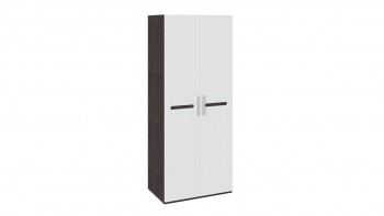 Шкаф для одежды с 2-мя дверями «Фьюжн» Белый глянец/Венге Линум в Нерюнгри - neryungri.mebel54.com | фото