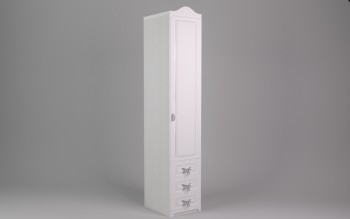 Шкаф угловой Бэлла с ящиками (Выбеленное дерево/Белый) в Нерюнгри - neryungri.mebel54.com | фото