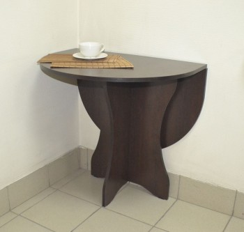 Стол кухонный Компакт (Венге темный) в Нерюнгри - neryungri.mebel54.com | фото