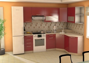 Угловая кухня Максимус-24 2400х1700 мм в Нерюнгри - neryungri.mebel54.com | фото